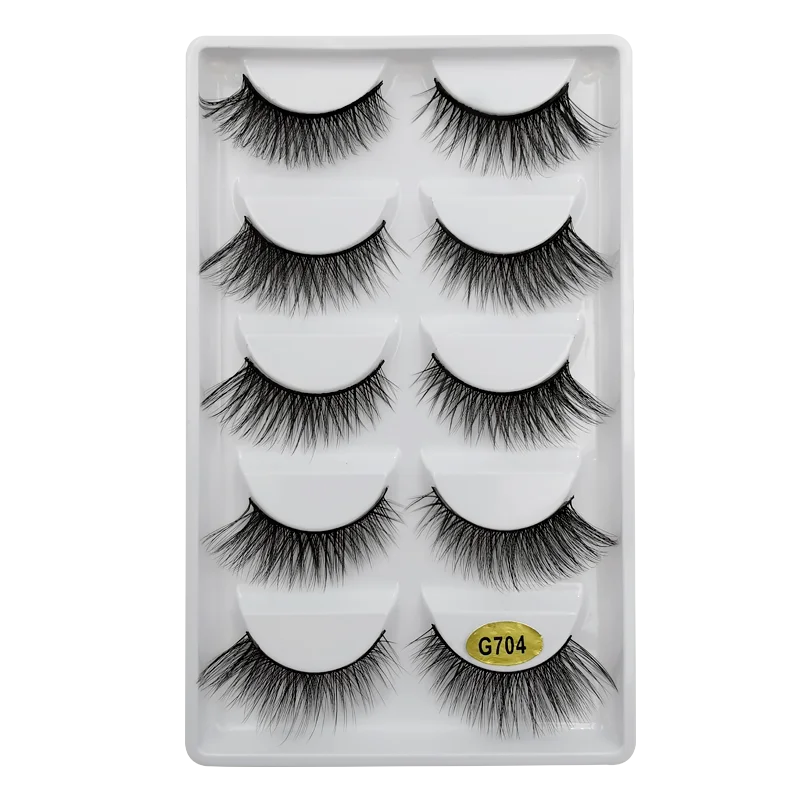 YSDO 3/5 Pairs 3D Mink EyeLashes Natural Hair False EyeLashes Long 100% Dramatic Eye MakeupFake Lashes Fluffy Cilios Lashes G803