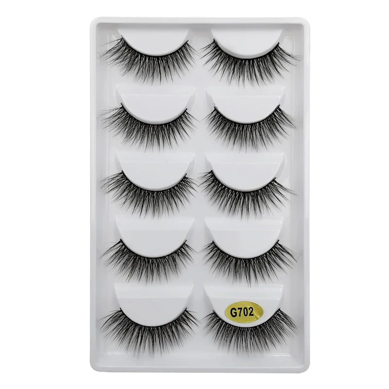 YSDO 3/5 Pairs 3D Mink EyeLashes Natural Hair False EyeLashes Long 100% Dramatic Eye MakeupFake Lashes Fluffy Cilios Lashes G803