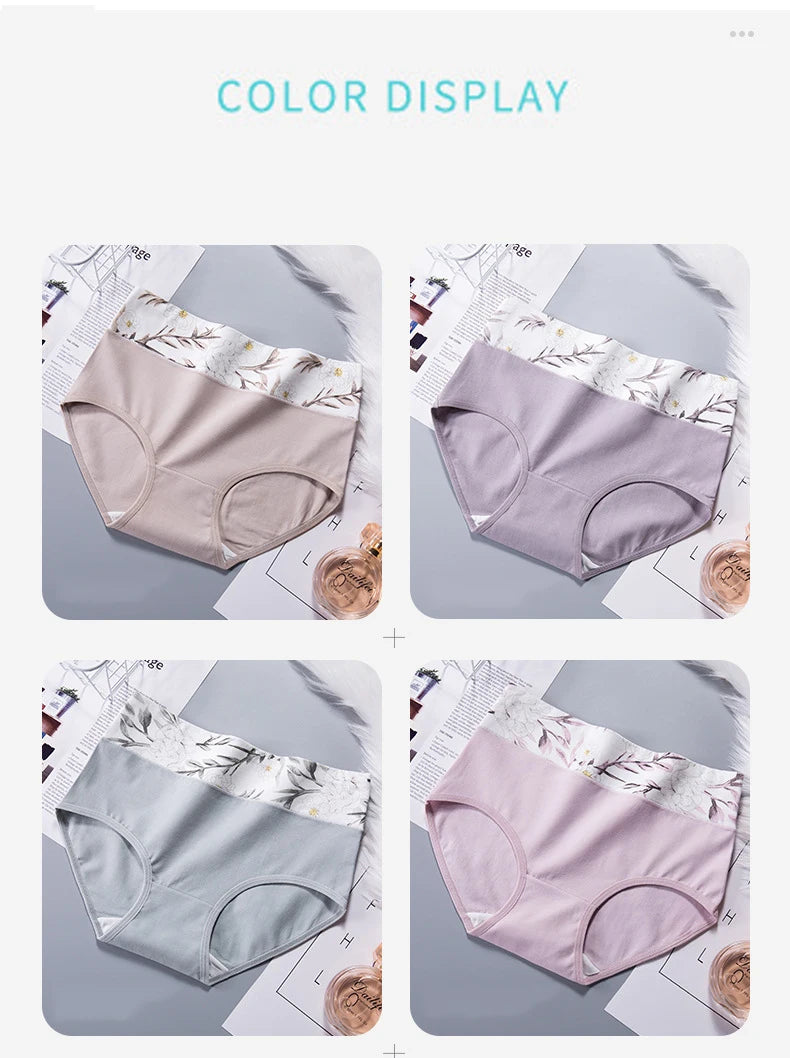High Waist Women's Cotton Underwear Plus Size Lingere Comfortable Women Panties Seamless Abdomen Underwear Women Sexy Panties