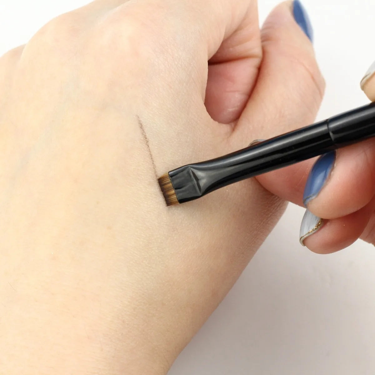 LOYBJ 1/2pcs Blade Makeup Brushes Angled Thin Eyebrow Brush Flat Fine Eyeliner Brush Professional Liner Brow Beauty Make Up Tool