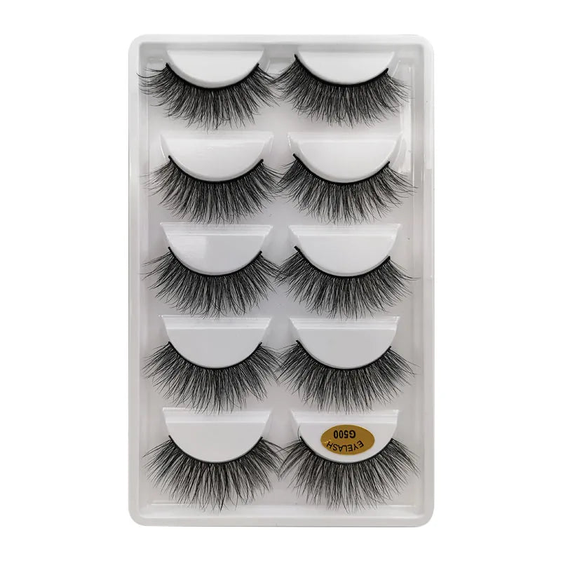 YSDO 3/5 Pairs 3D Mink EyeLashes Natural Hair False EyeLashes Long 100% Dramatic Eye MakeupFake Lashes Fluffy Cilios Lashes G803