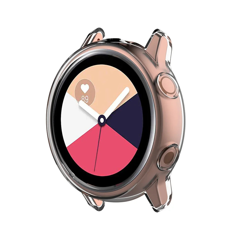 1Pc TPU Watch Case Cover for Samsung Galaxy Watch Active SM-R500 Clear Protective Case Full Protector Edges Shell Frame Dropship