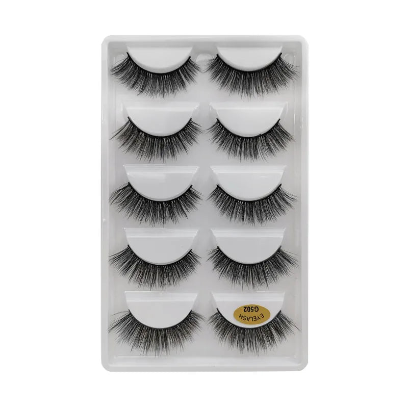 YSDO 3/5 Pairs 3D Mink EyeLashes Natural Hair False EyeLashes Long 100% Dramatic Eye MakeupFake Lashes Fluffy Cilios Lashes G803