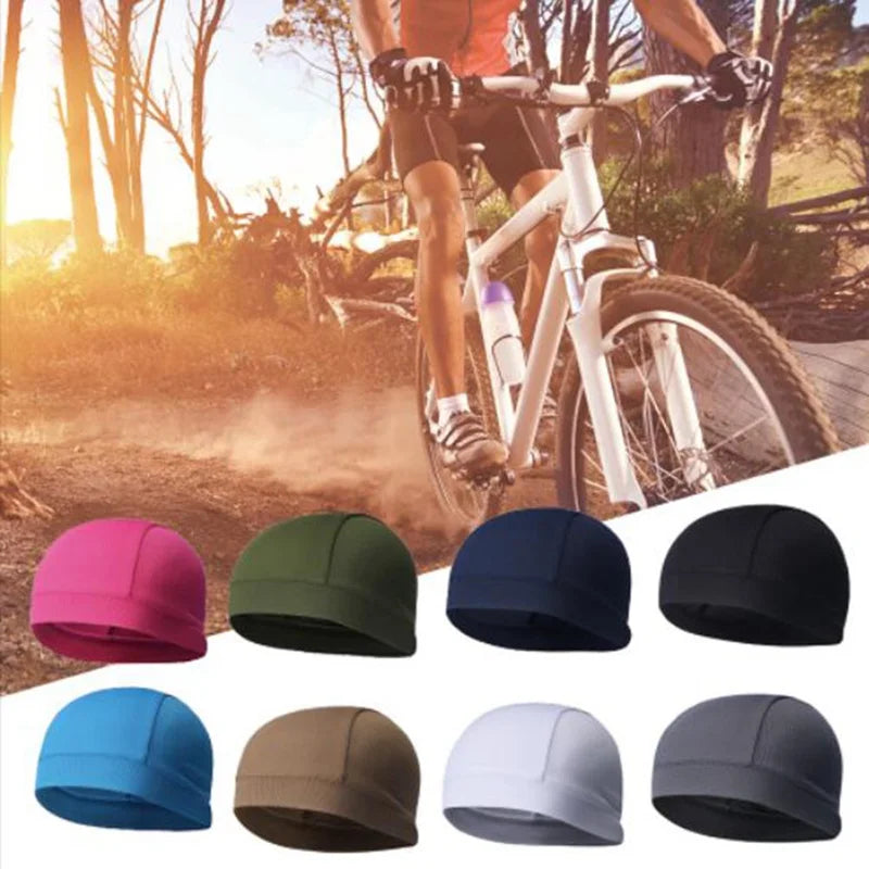 Cooling Skull Cap Breathable Sweat Wicking Cycling Running Hat Cap Odorless and Sweat-absorbent sweat-absorbent no discoloration