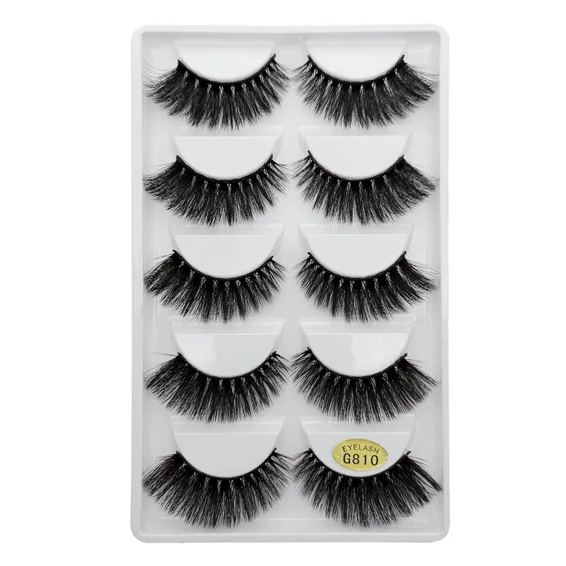 YSDO 3/5 Pairs 3D Mink EyeLashes Natural Hair False EyeLashes Long 100% Dramatic Eye MakeupFake Lashes Fluffy Cilios Lashes G803