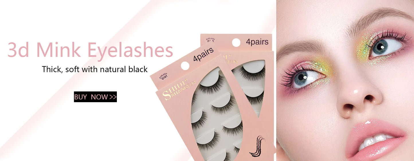 YSDO 3/5 Pairs 3D Mink EyeLashes Natural Hair False EyeLashes Long 100% Dramatic Eye MakeupFake Lashes Fluffy Cilios Lashes G803