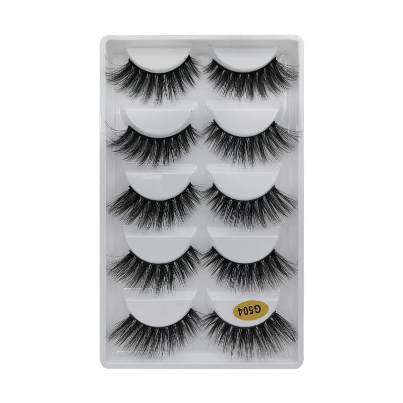 YSDO 3/5 Pairs 3D Mink EyeLashes Natural Hair False EyeLashes Long 100% Dramatic Eye MakeupFake Lashes Fluffy Cilios Lashes G803