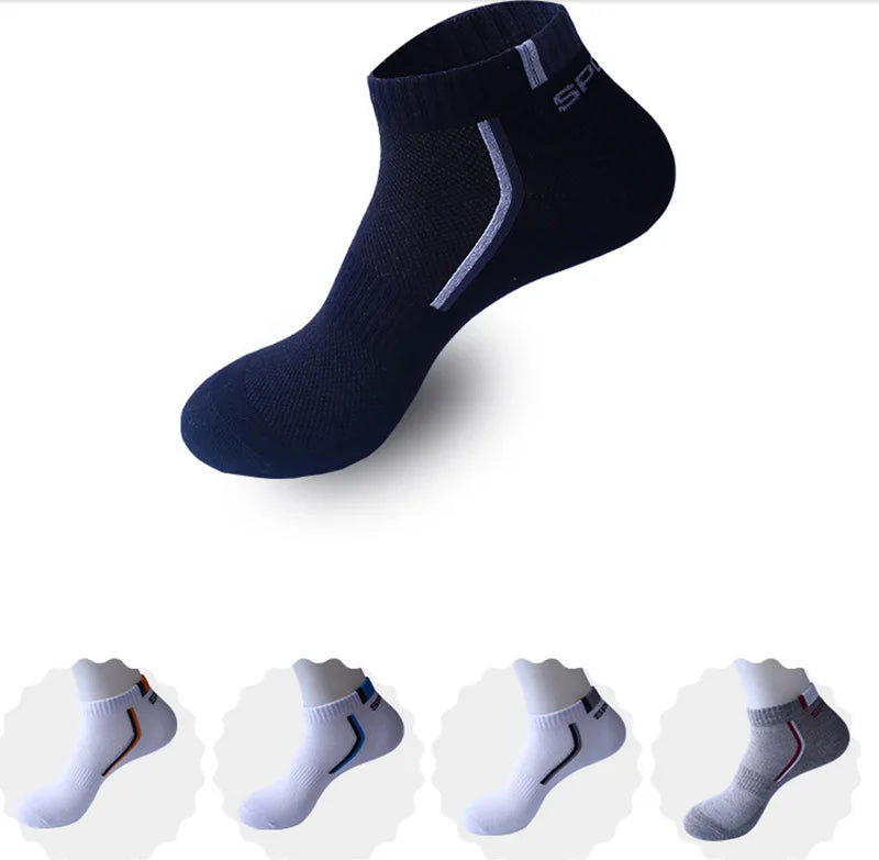 Male Socks Calcetines Hosiery Men's Socks Stretchy Shaping Teenagers Short Sock Suit for All Season Non-slip Durable