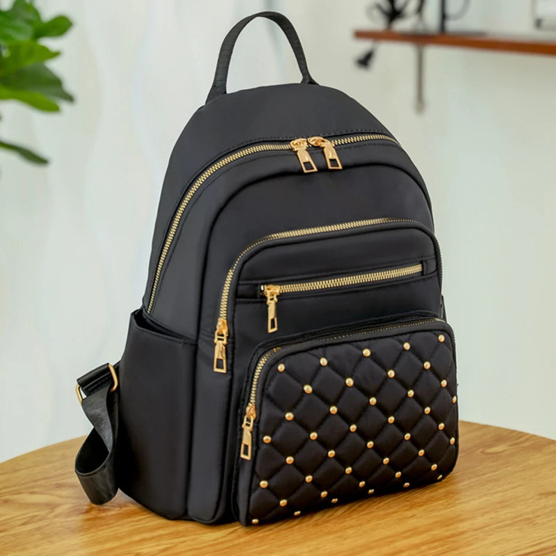 Fashion Bagpack Women High Quality Nylon Backpacks Female Big Travel Back Bag Large School Bags for Teenage Girls Shoulder Bag