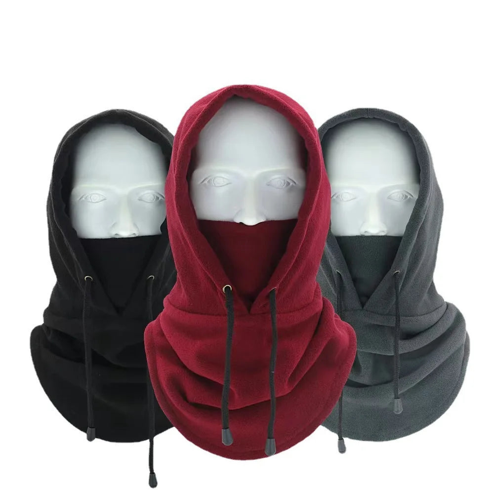 2024 New Fashion Warm Cap Winter Men Women Hat Waterproof Thermal Polar Fleece Balaclava Hat Hooded Neck Warmer Hike Cycling Cap