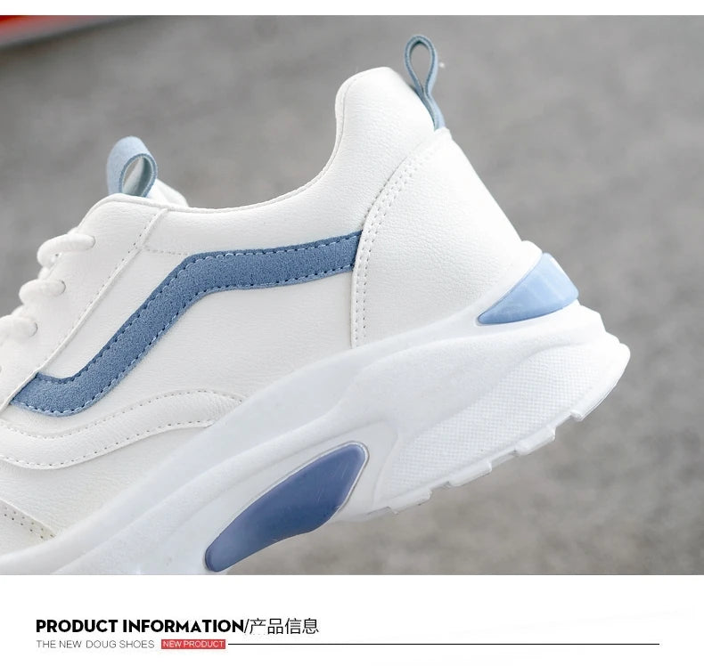 New Fashion Sneakers Women Simple Breathable Walking Mesh Flat Shoes Sneakers Women Gym Vulcanized Shoes White Female Footwear