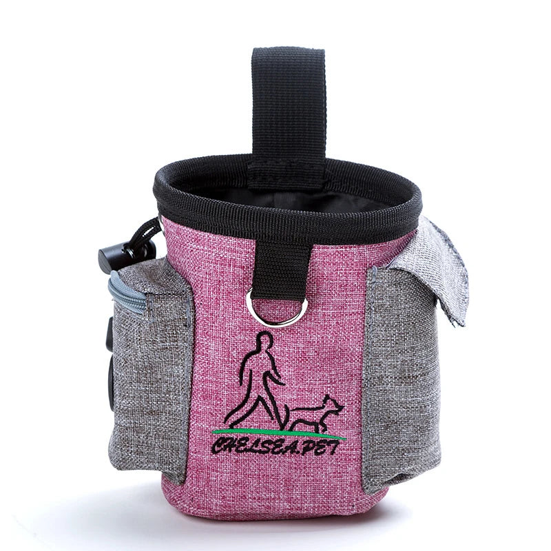Outdoor Dog Trainings Bag Durable Poly 8 Colors Treat Bag Dog Walking Snack Pouch Detachable Puppy TrainSnack Reward Waist Bag
