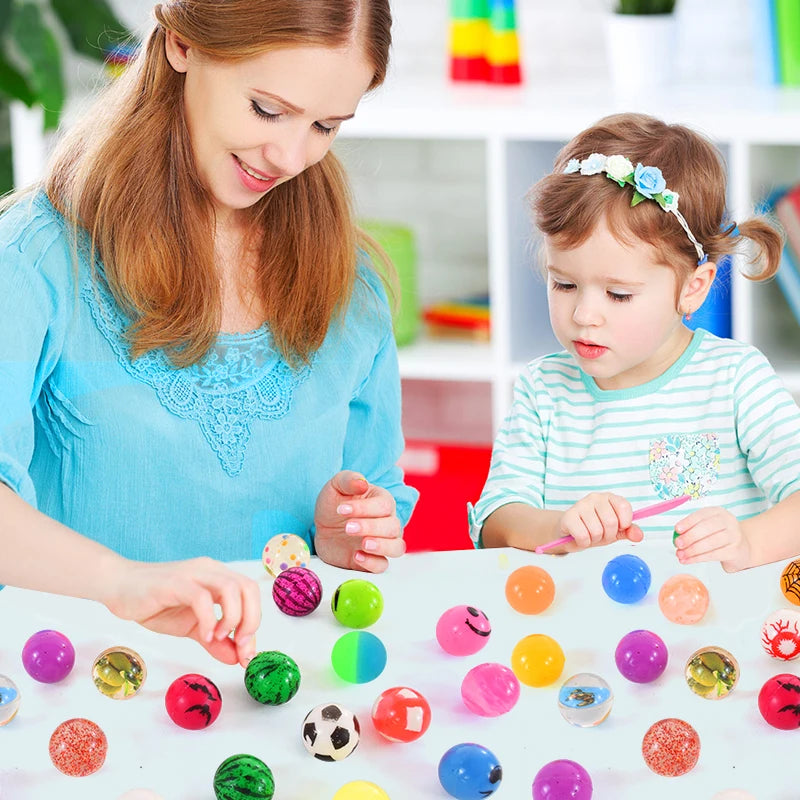 10/20/50Pcs Bouncy Ball Toys Kids Birthday Party Favors Gifts for Guests Rubber Bouncing Ball Pinata Goody Bag Fillers Prizes