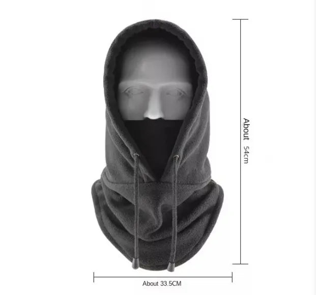 2024 New Fashion Warm Cap Winter Men Women Hat Waterproof Thermal Polar Fleece Balaclava Hat Hooded Neck Warmer Hike Cycling Cap