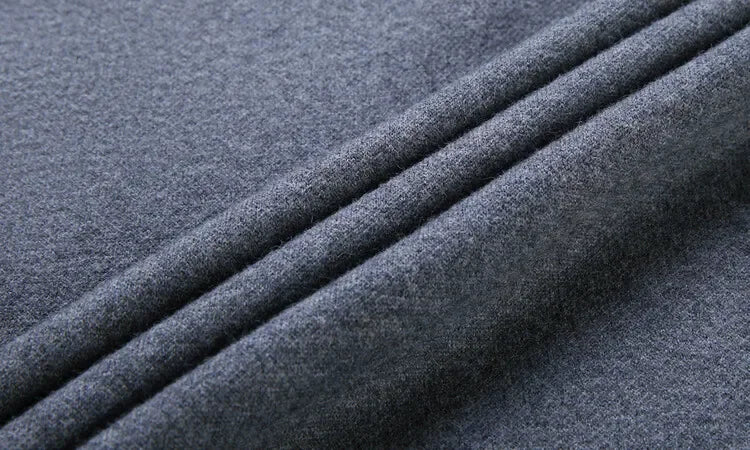fall and winter New Men's Solid Color Half-high Neck Zipper Pullover Knit Sweater Fashion Casual Men's Warm Long-sleeved Sweater