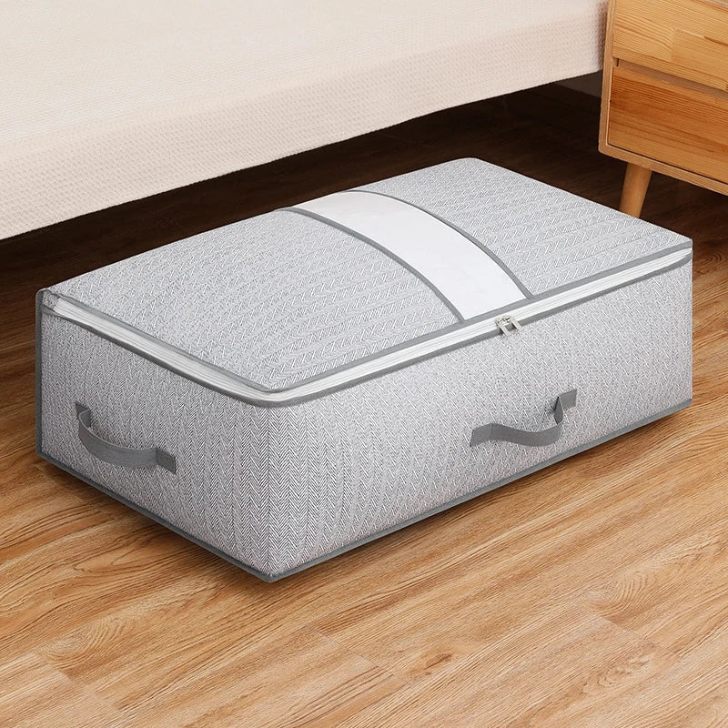 Large Bed Bottom Storage Box Foldable Clothing Quilt Storage Bag Household Moisture Bedroom Clothes Storage Bags Organizing Bags