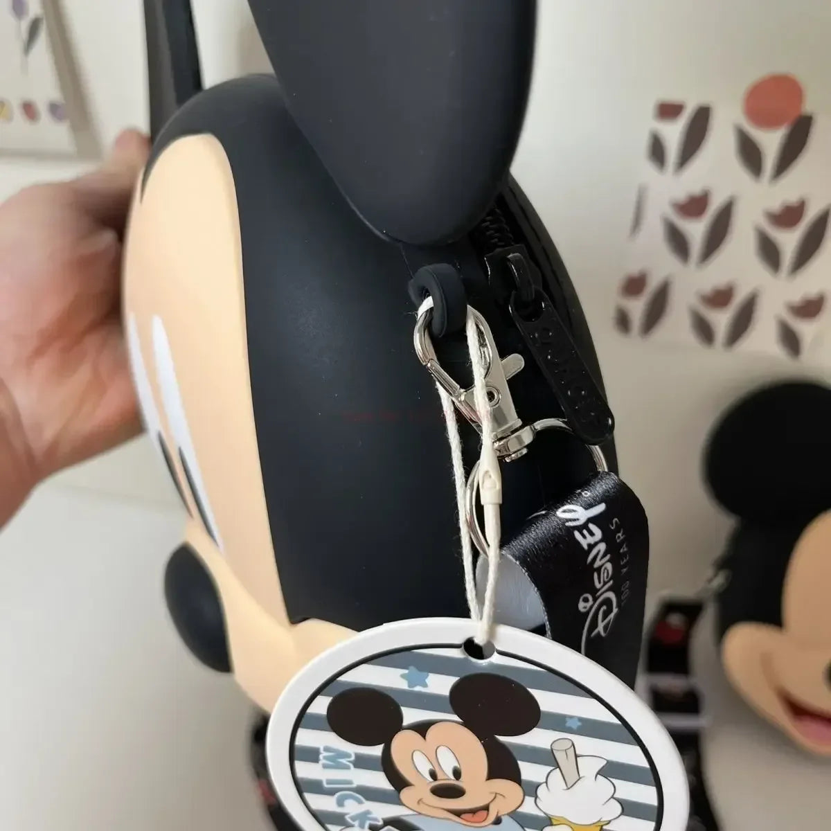 Original Disney Anime Kawaii Minnie Mickey Mouse Silicone One Shoulder Bag Leisure Fashion Zero Purse Birthday Gift For Girl