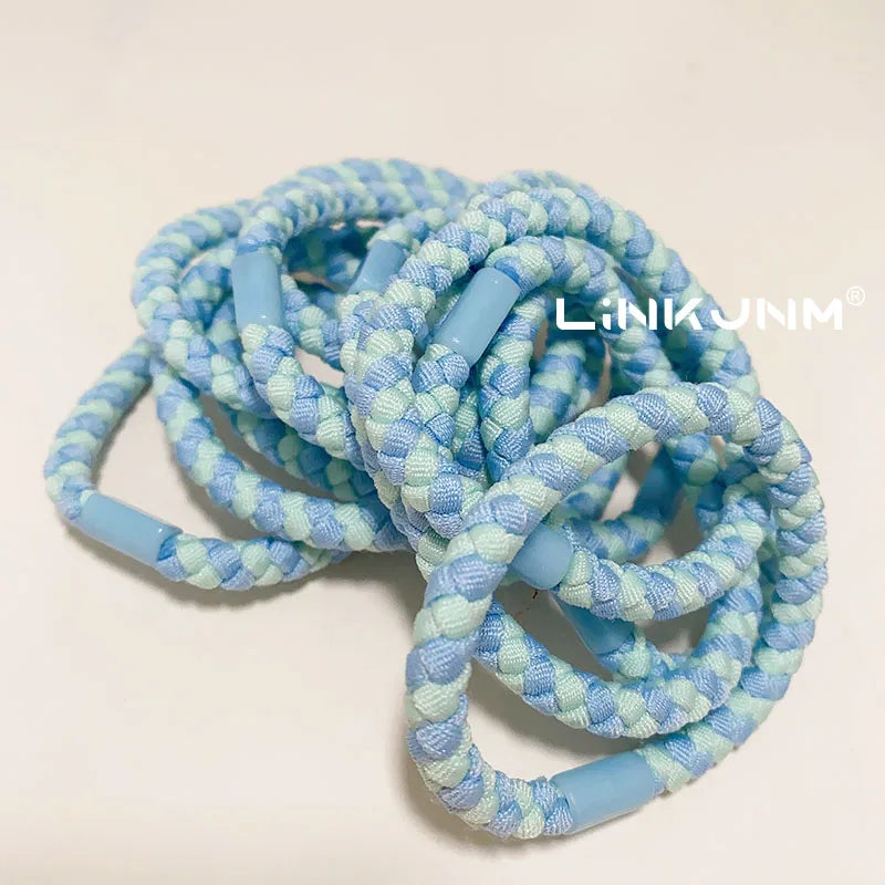 10Pcs Women Diy Elastic Hair Rubber Bands Girls Braided Hair Scrunchies/Tie/Gum/Ponytail Holders Birthday Gift Accessories