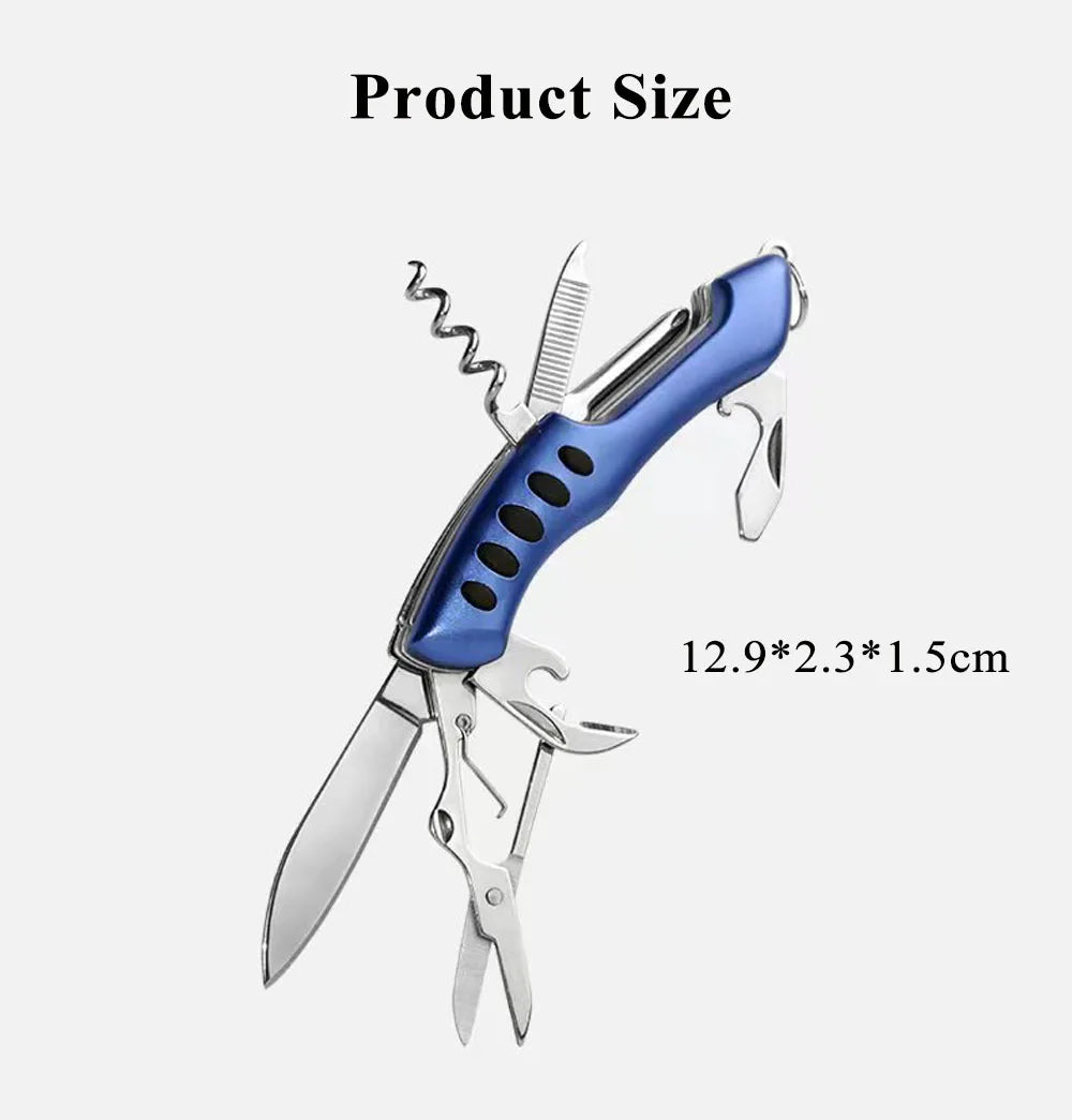 Multifunctional Swiss Knife EDC Multi-tool Portable Folding Pocket Army Knife Cutter Survival Gadgets Camping Equipment