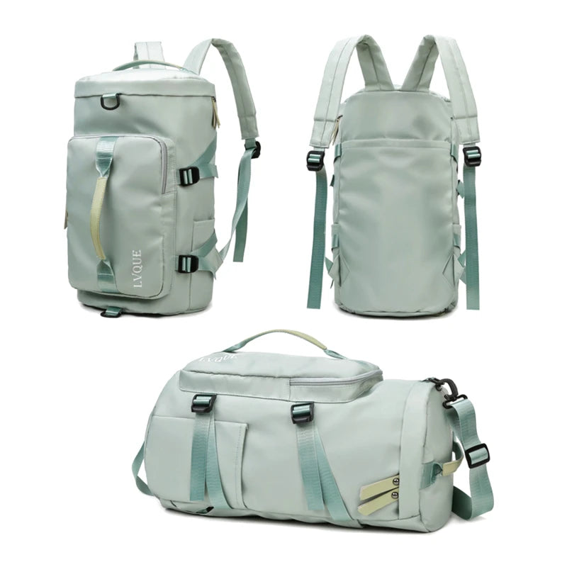 Women Large Travel Backpacks Waterproof Stylish Casual Daypack Bags with Luggage Strap Backpack Ladies Sports Yoga Luggage Bags