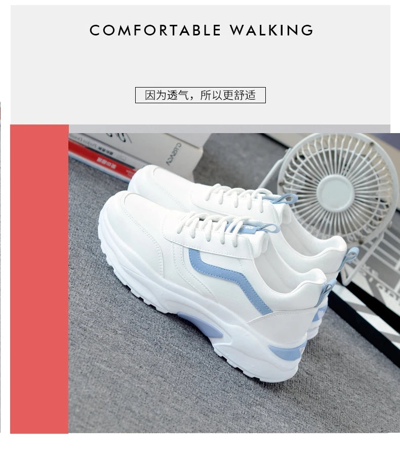 New Fashion Sneakers Women Simple Breathable Walking Mesh Flat Shoes Sneakers Women Gym Vulcanized Shoes White Female Footwear