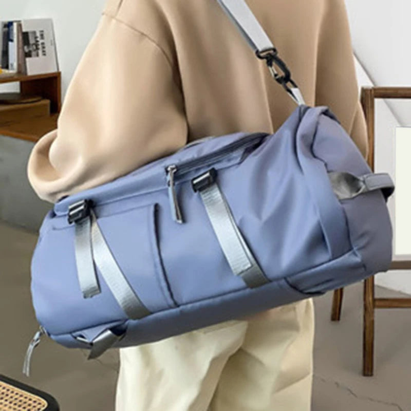 Women Large Travel Backpacks Waterproof Stylish Casual Daypack Bags with Luggage Strap Backpack Ladies Sports Yoga Luggage Bags
