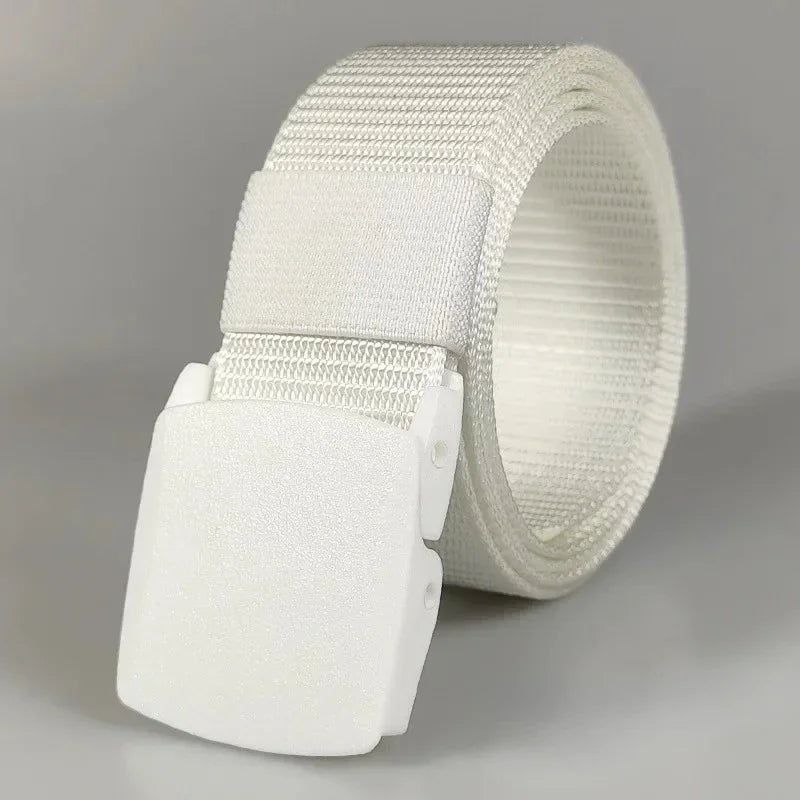 Black Green White Red Blue Men Automatic Buckle Nylon Belt Waist Canvas Belts Outdoor Strap Travel Sports Belt for Women