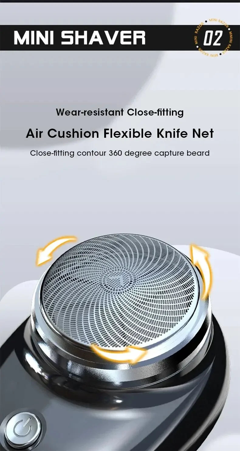 Electric Shaver Charging Mini Pocket Travel RazorPortable Wireless Detachable Shaver Facial Beard AndBody Hair Trimmer