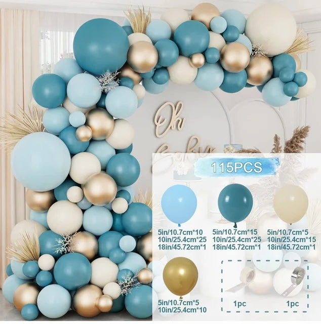 Balloon Garland Arch Kit Wedding Birthday Party Decoration Kids Adult Globos Wedding Party Supplies Latex Ballon Baby Shower Boy