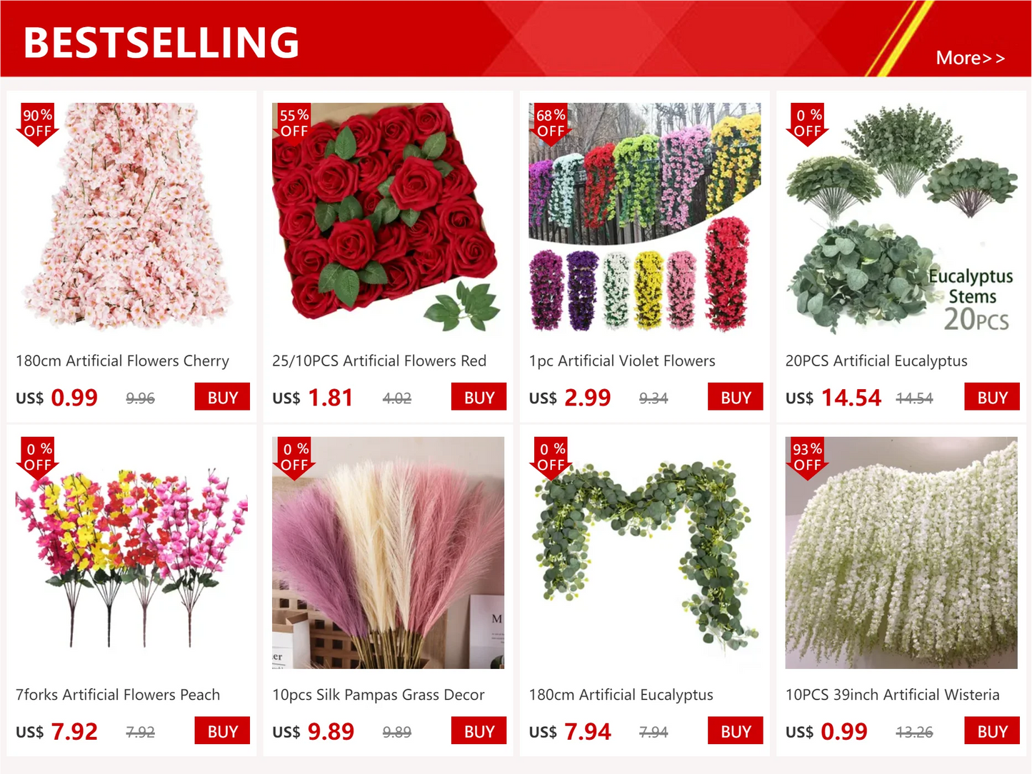 180cm Artificial Flowers Cherry Blossom Sakura Garland Wedding Arch Garden Backdrop Home Party Decoration Silk Fake Plants Vine