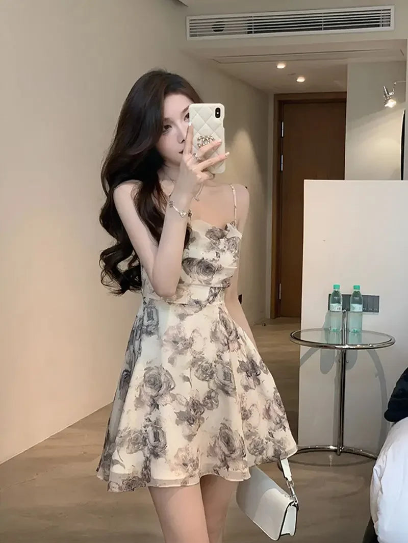 Slip Woman Dress Mini Sundress Off Shoulder Clothes Dresses for Women 2024 Beach Short Promotion Cheap Casual Retro New in X Y2k