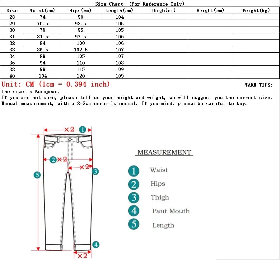 Casual Men Classic Business Jeans 2024 Summer Autumn Slim Stretch Denim Trousers Male High Quality Luxury Pants Brand Clothing