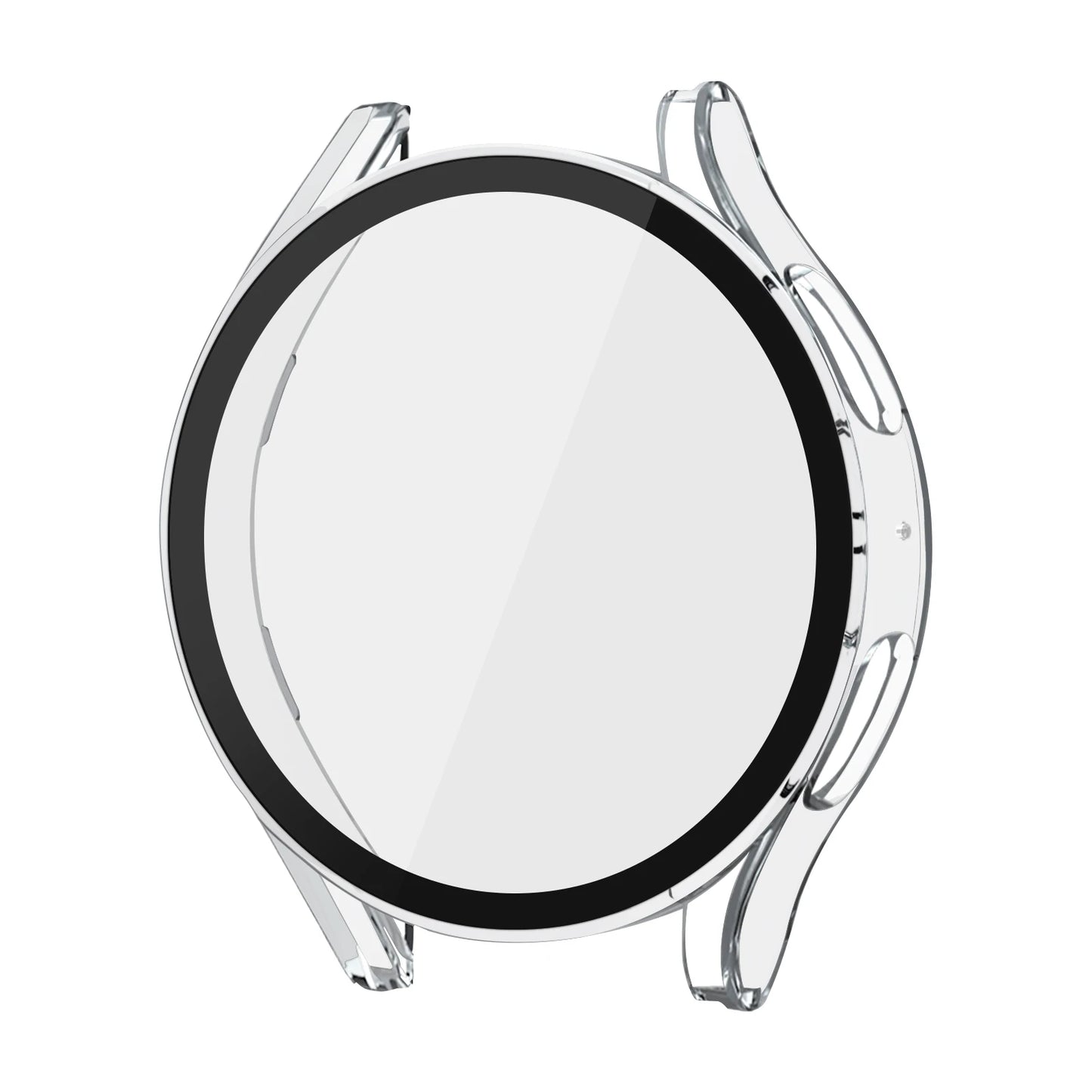 Tempered Glass PC Case For Samsung Galaxy Watch 4 5 6 44mm 40mm All Coverage Protective Bumper Cover For Galaxy Watch 5 6 Shell