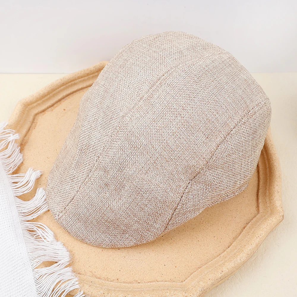 New Men Berets Spring Autumn Winter British Style Beret Hat Retro England Hats Male Hats Peaked Painter Caps for Dad