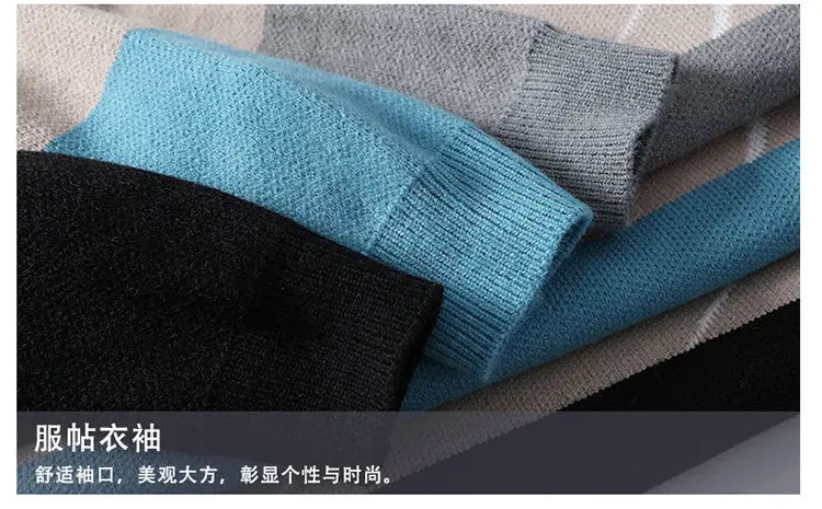 Autumn/Winter New Men's High-Quality Fashion Trend Sweater Men Casual Comfortable Warm Sweaters men Three colors available