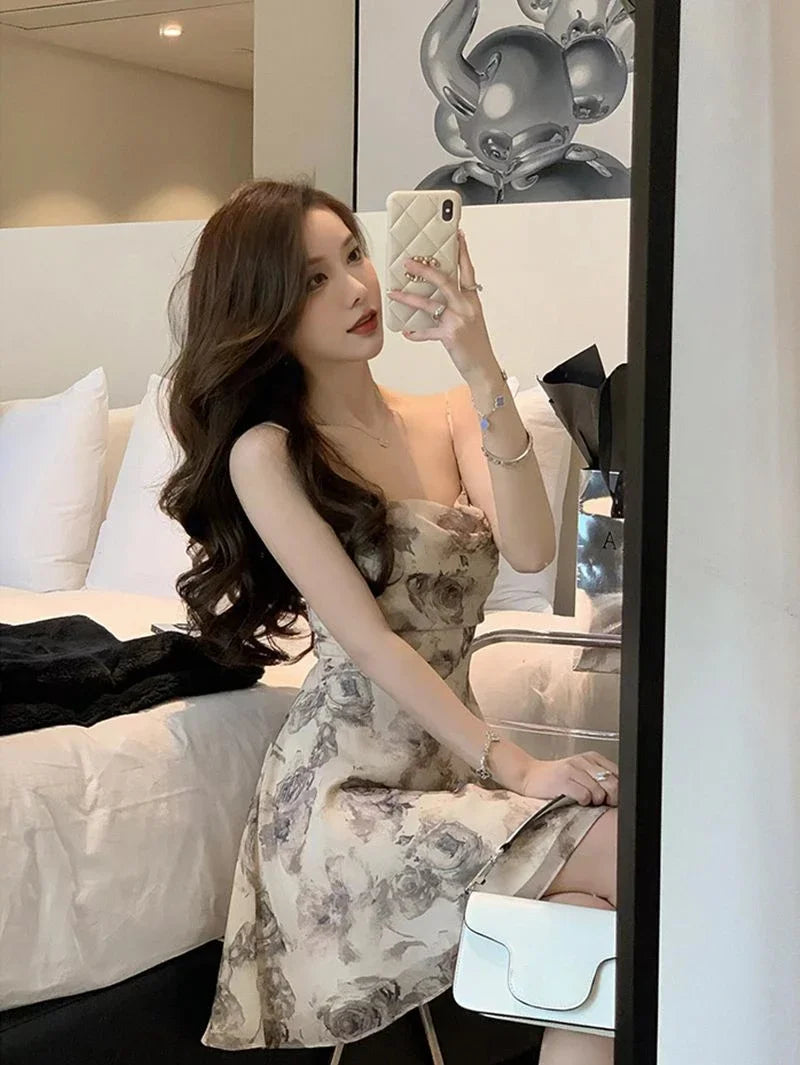 Slip Woman Dress Mini Sundress Off Shoulder Clothes Dresses for Women 2024 Beach Short Promotion Cheap Casual Retro New in X Y2k