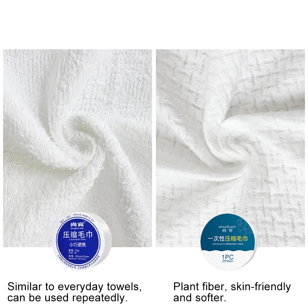 1pc Disposable Compressed Towel Magical Bath Travel Reusable Cotton Towel Washing Hotel Home Textile Cotton Towel