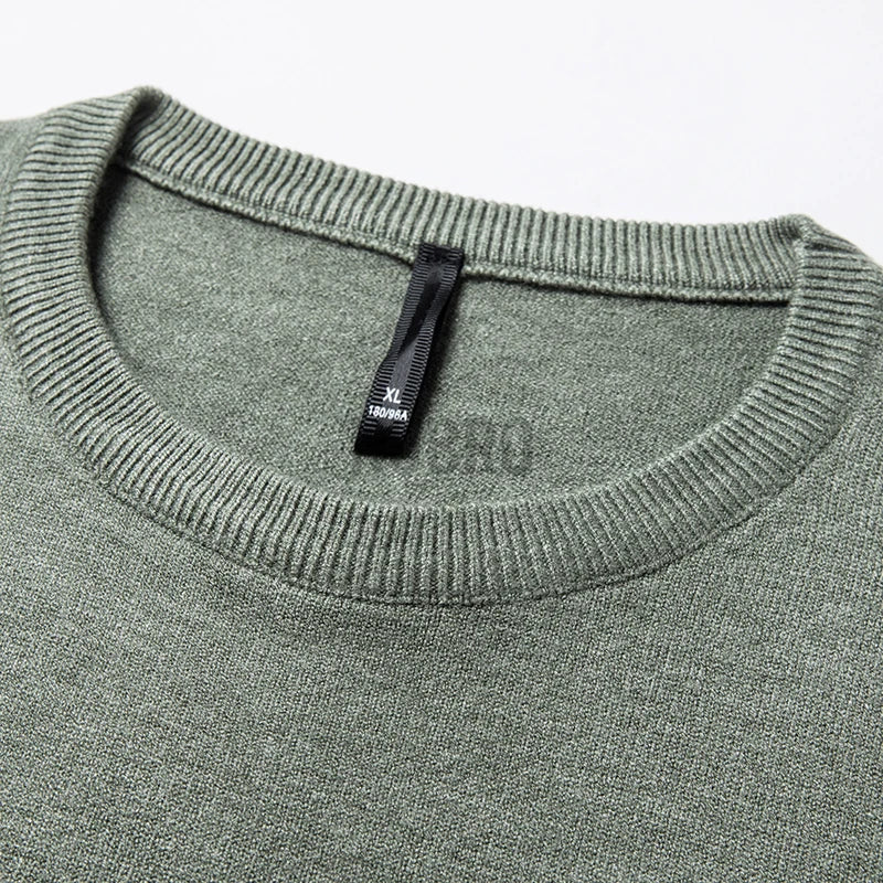 KUBRO Sweaters Men 2023 Autumn Winter New Warm Youth O-neck Men's Wool High Quality Fashion Casual Comfortable Pullover Male
