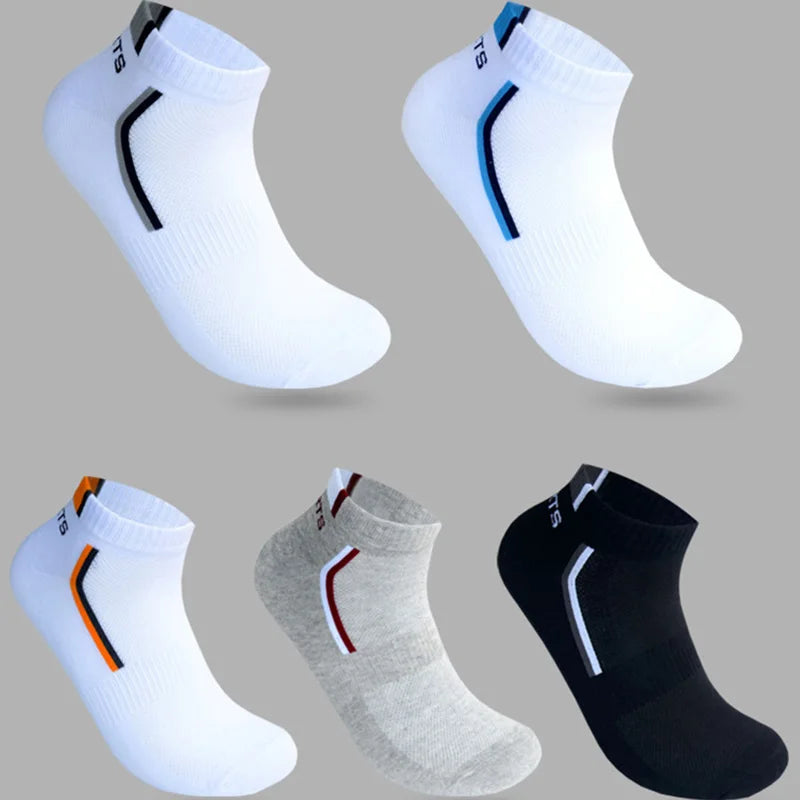 Male Socks Calcetines Hosiery Men's Socks Stretchy Shaping Teenagers Short Sock Suit for All Season Non-slip Durable