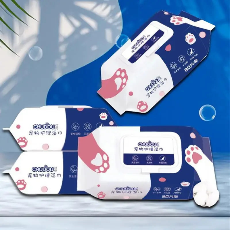 Pet Special Cleaning Pet Wipes For Cats And Dogs Special No-Wash Cleaning Body Parts Deodorant Wipes Pet Cleaning Wipes