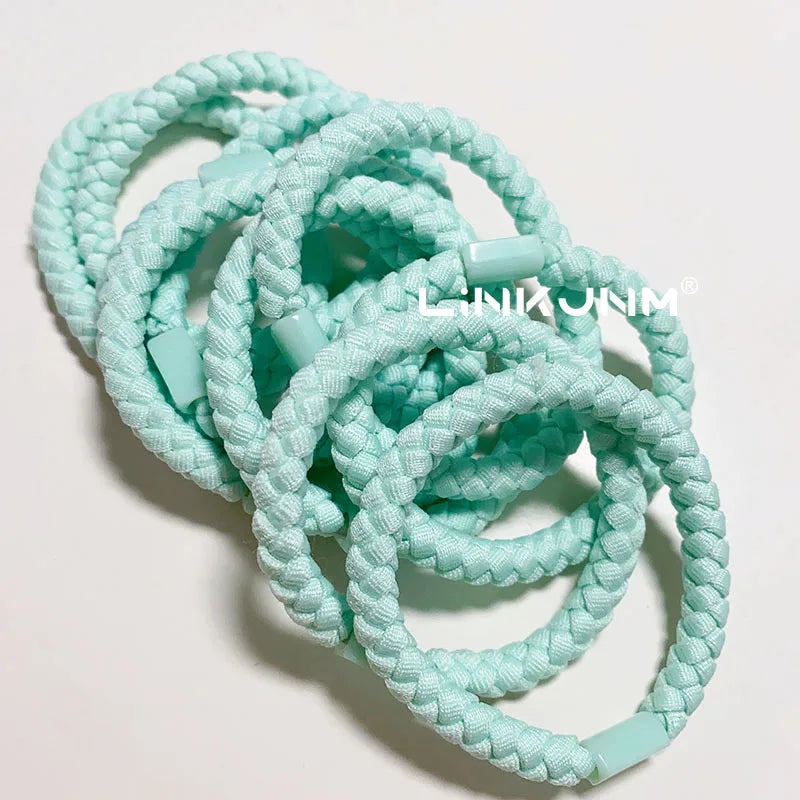 10Pcs Women Diy Elastic Hair Rubber Bands Girls Braided Hair Scrunchies/Tie/Gum/Ponytail Holders Birthday Gift Accessories