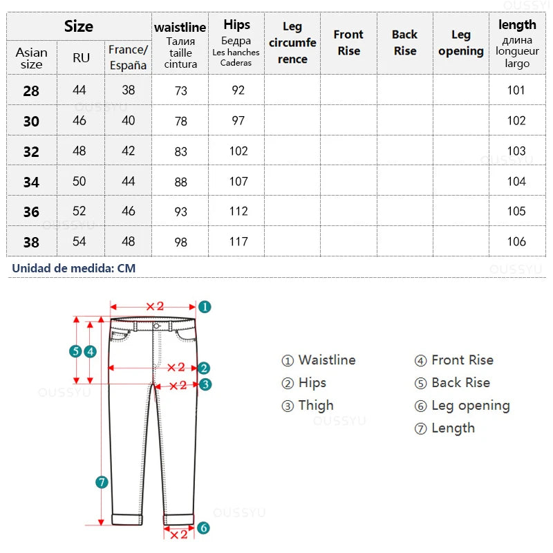 New Men's Jeans Autumn Pants Straight Fashion Light Blue Jean Casual Work Classic Denim Pant Cotton Trousers Male