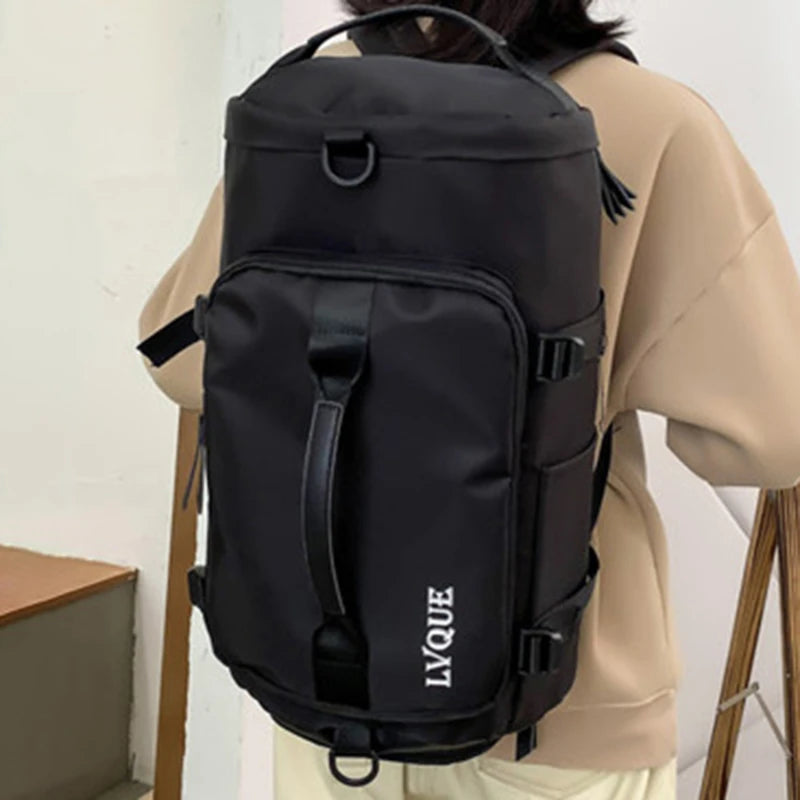 Women Large Travel Backpacks Waterproof Stylish Casual Daypack Bags with Luggage Strap Backpack Ladies Sports Yoga Luggage Bags