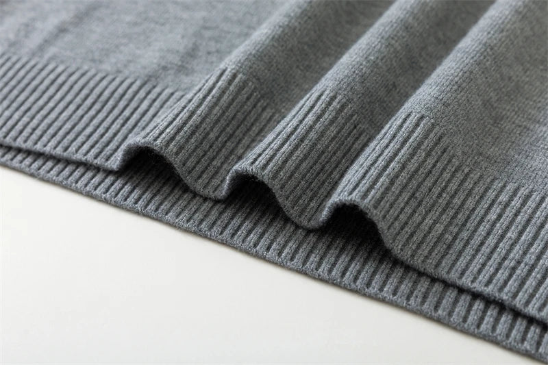 7 Colour Men's Half High Neck Long Sleeved Solid Color Sweater Soft, Warm and Comfortable Top with a Base