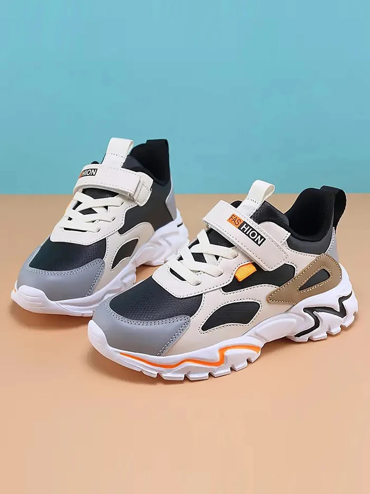 Boy's Trendy Street Style Chunky Shoes Comfy Non Slip Casual Sneakers Kids Girls Outdoor Activities Children Sports Running Shoe