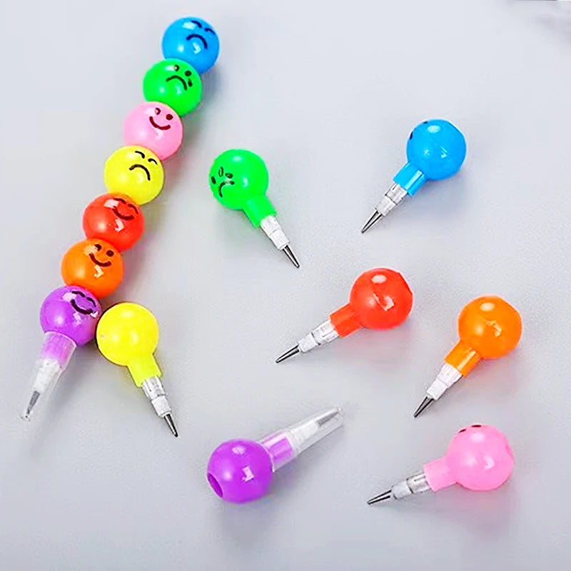 20 Pcs 11.8CM Cute Lollipop Pencils for Kids Painting Drawing Toys Baby Shower Birthday Party Favors Back To School Student Gift