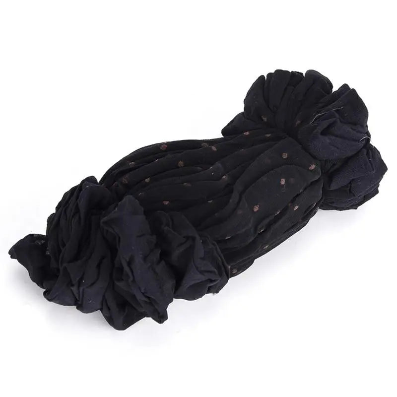 Black Dot Transparent Socks Ultra-thin Elastic Women Crystal Silk Socks Nylon Fashion Ladies Summer Short Ankle Socks