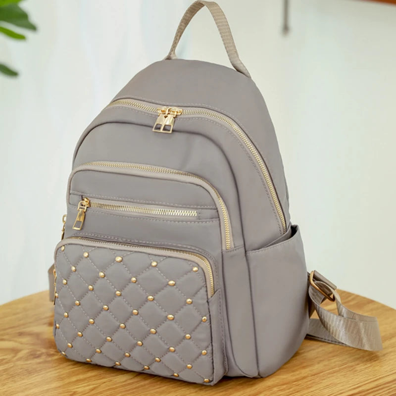 Fashion Bagpack Women High Quality Nylon Backpacks Female Big Travel Back Bag Large School Bags for Teenage Girls Shoulder Bag