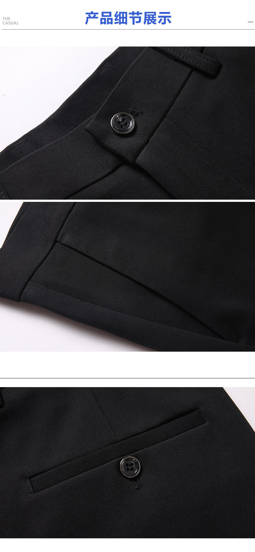 29-42 Men's Summer Thin Fashion Business Casual Suit Pants Long Pants Men's Elastic Straight Sleeve Formal Pants Plus Size 28-40