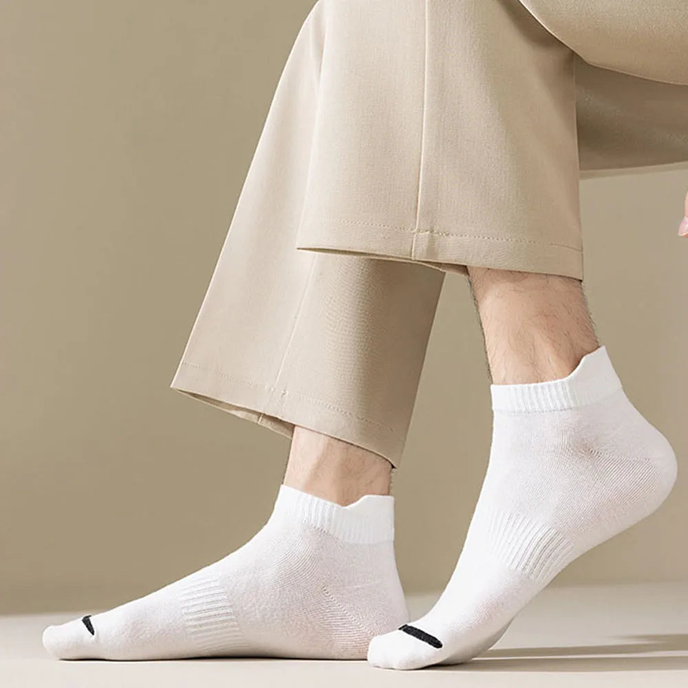 Breathable Anti Slip Boat Socks Men Plus Size Ankle Socks Cotton Low Cut Sports Socks Outdoor Casual Cotton Stockings Soft